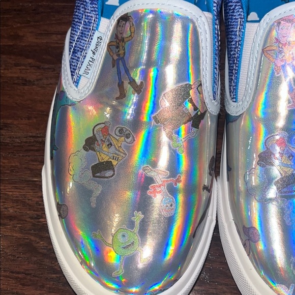 Holographic Disney Slip-On Shoes Like New Without Box - Picture 3 of 11